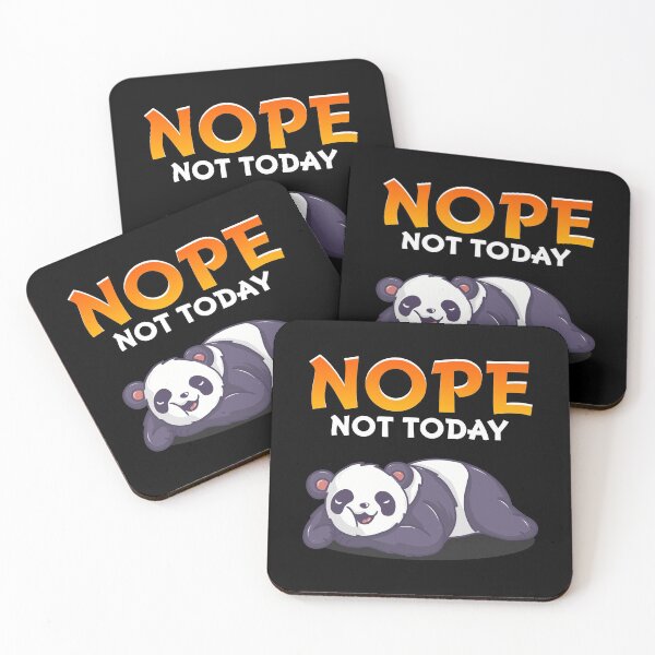 Item preview, Funny Nope Not Today Cute Napping Panda Pun designed and sold by perfectpresents.