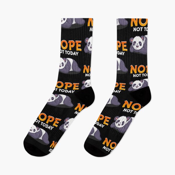 Item preview, Funny Nope Not Today Cute Napping Panda Pun designed and sold by perfectpresents.