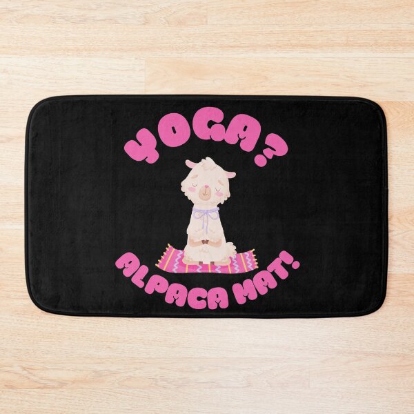 Item preview, Copy of Funny Yoga Alpaca Mat - Kawaii Alpaca Llama on Yoga Mat designed and sold by WonderWear.