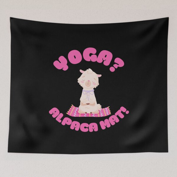 Item preview, Copy of Funny Yoga Alpaca Mat - Kawaii Alpaca Llama on Yoga Mat designed and sold by WonderWear.