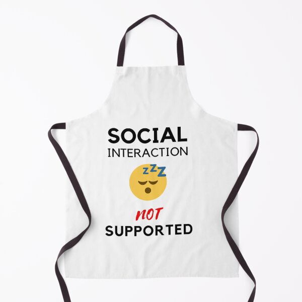 Item preview, Social interaction not supported sarcastic quote t shirt [SNS46] designed and sold by HIPNOTIZAR  CRAFTS.