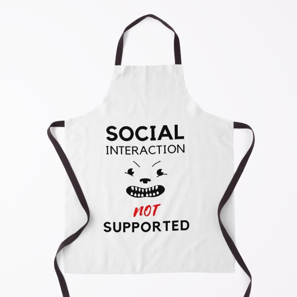 Item preview, Copy of  Social interaction not supported sarcastic quote t shirt [SNS48] designed and sold by HIPNOTIZAR  CRAFTS.