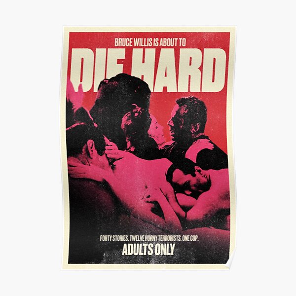 DIE HARD 1988 (VINTAGE EROTICA POSTER) Poster