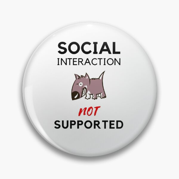 Item preview, Copy of  Social interaction not supported sarcastic quote t shirt [SNS49] designed and sold by HIPNOTIZAR  CRAFTS.