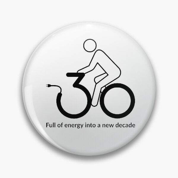 Item preview, 30th birthday e-biker cycling into the new decade designed and sold by kolebridesign.