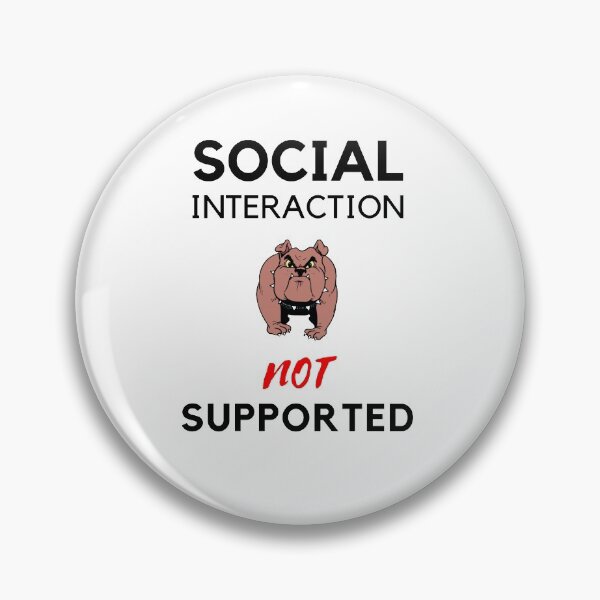 Item preview, Copy of  Social interaction not supported sarcastic quote t shirt [SNS50] designed and sold by HIPNOTIZAR  CRAFTS.