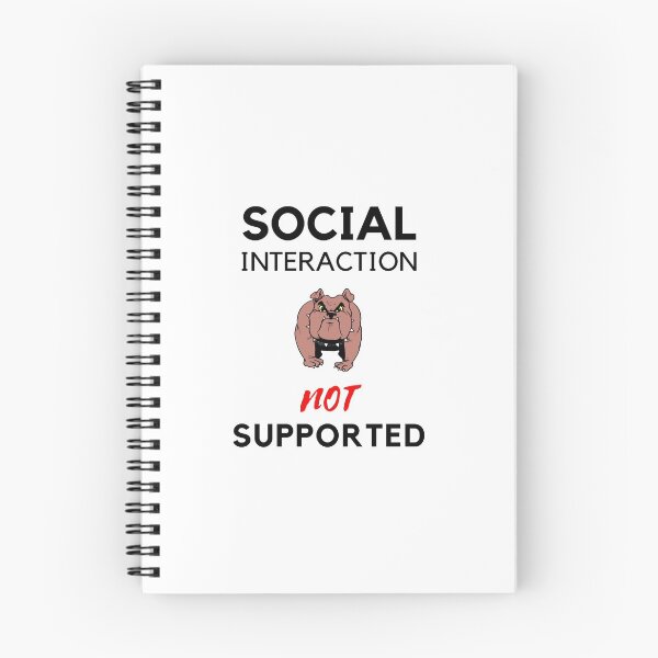 Item preview, Copy of  Social interaction not supported sarcastic quote t shirt [SNS50] designed and sold by HIPNOTIZAR  CRAFTS.
