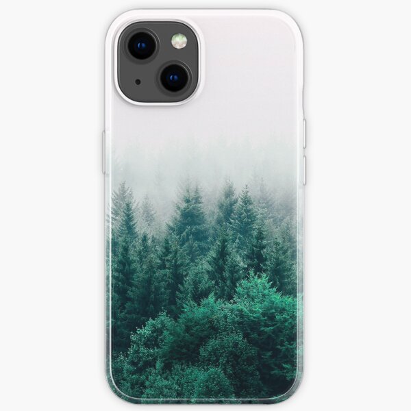 nebliges Walddesignermuster. iPhone- oder Samsung-Handyhülle & Abdeckung iPhone Flexible Hülle