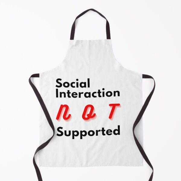 Item preview, Copy of  Social interaction not supported sarcastic quote t shirt [SNS14] designed and sold by HIPNOTIZAR  CRAFTS.