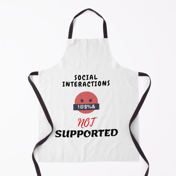 Item preview, Copy of  Social interaction not supported sarcastic quote t shirt [SNS12] designed and sold by HIPNOTIZAR  CRAFTS.