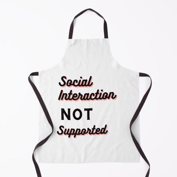 Item preview, Copy of  Social interaction not supported sarcastic quote t shirt [SNS13] designed and sold by HIPNOTIZAR  CRAFTS.