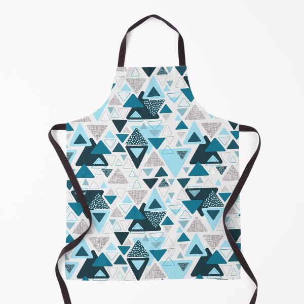 Item preview, Abstract geometrical triagle pattern blue designed and sold by PurrfectCorner.