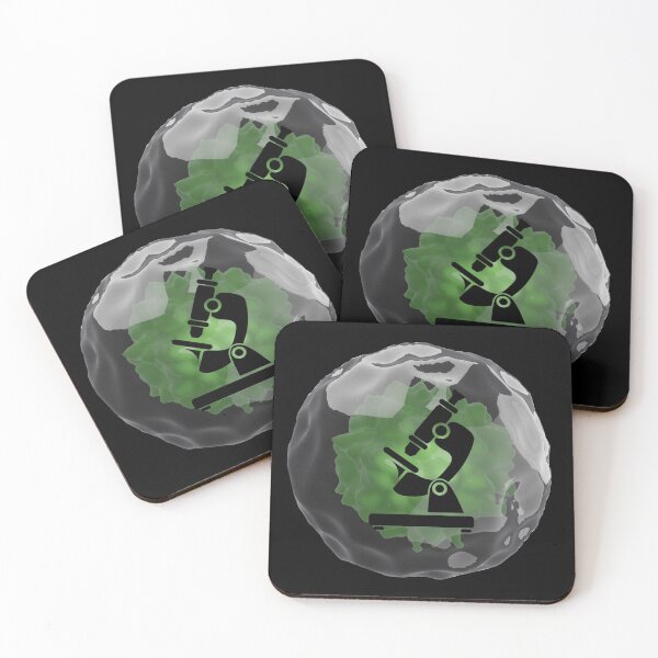 Item preview, BACTERIUM VIRUS SUNSET WITH MICROSCOPE MEDICAL LABORATORY SCIENCE designed and sold by Hippiesole.