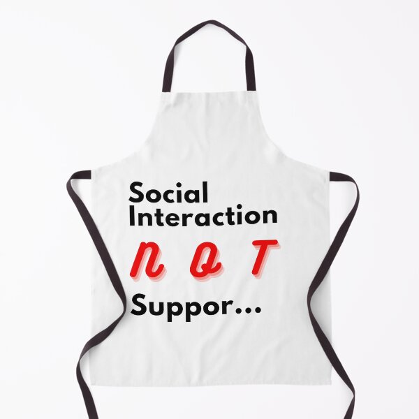 Item preview, Copy of  Social interaction not supported sarcastic quote t shirt [SNS15] designed and sold by HIPNOTIZAR  CRAFTS.