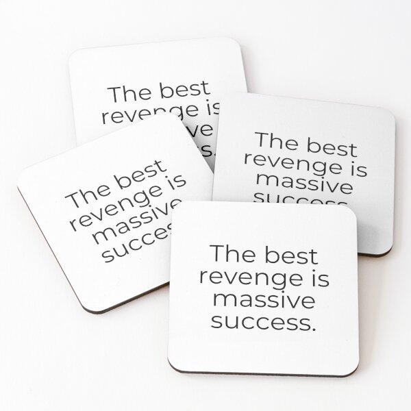 Item preview, The Best Revenge is Massive Success Motivational Inspirational Quote Art Image designed and sold by UncleFizziwigs.
