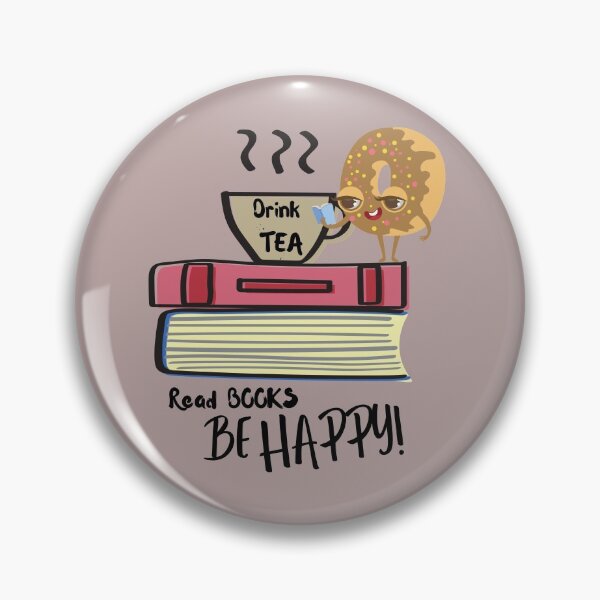 Item preview, DRINK TEA READ BOOKS BE HAPPY designed and sold by Nancyanna.