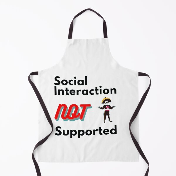 Item preview, Copy of Copy of  Social interaction not supported sarcastic quote t shirt [SNS16] designed and sold by HIPNOTIZAR  CRAFTS.