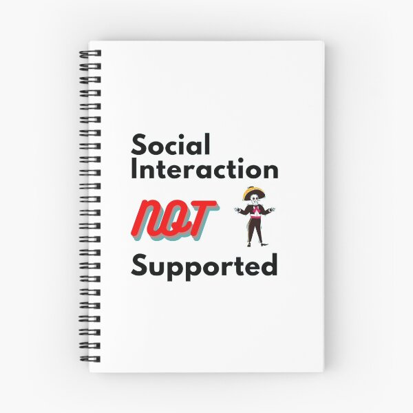 Item preview, Copy of Copy of  Social interaction not supported sarcastic quote t shirt [SNS16] designed and sold by HIPNOTIZAR  CRAFTS.