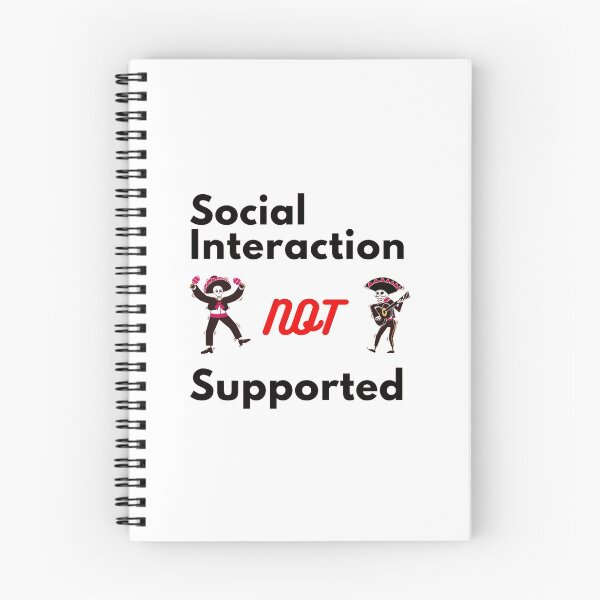 Item preview, Copy of Copy of  Social interaction not supported sarcastic quote t shirt [SNS17] designed and sold by HIPNOTIZAR  CRAFTS.