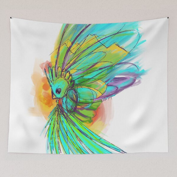 Item preview, Watercolor and Ink Quetzal designed and sold by a Quetzal  Project.