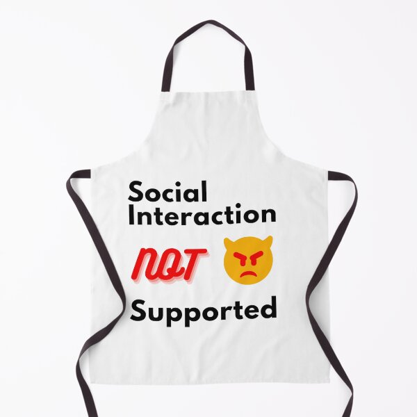 Item preview, Copy of Copy of  Social interaction not supported sarcastic quote t shirt [SNS18] designed and sold by HIPNOTIZAR  CRAFTS.