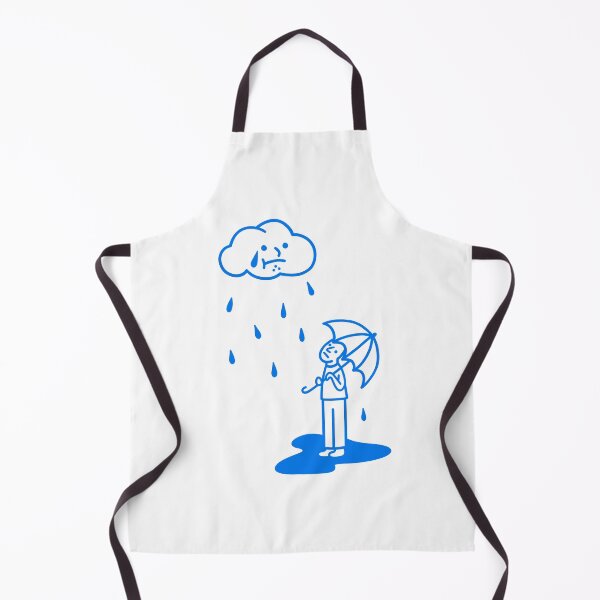 Item preview, man holding an umbrella under rainy cloud designed and sold by commondreamer.