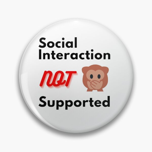 Item preview, Social interaction not supported sarcastic quote t shirt [SNS20] designed and sold by HIPNOTIZAR  CRAFTS.