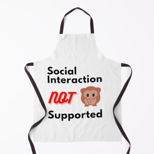 Item preview, Social interaction not supported sarcastic quote t shirt [SNS20] designed and sold by HIPNOTIZAR  CRAFTS.
