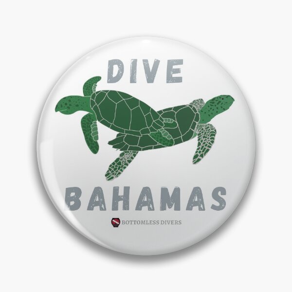 Item preview, Dive Bahamas Turtle with Grey Font designed and sold by BottomlessDiver.