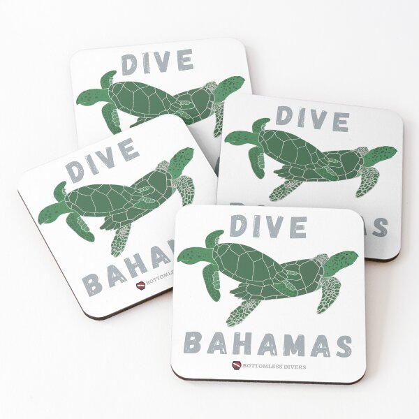 Item preview, Dive Bahamas Turtle with Grey Font designed and sold by BottomlessDiver.