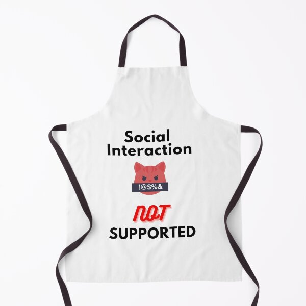 Item preview, Copy of Copy of  Social interaction not supported sarcastic quote t shirt [SNS20] designed and sold by HIPNOTIZAR  CRAFTS.