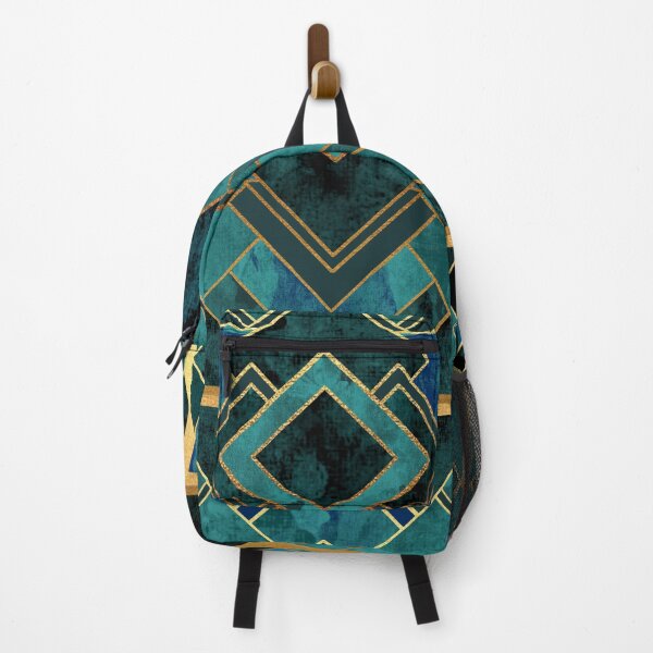Item preview, Art Deco Style Geometric Pattern in Blue designed and sold by NatalieC18.