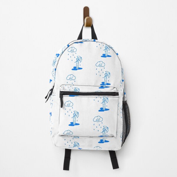 Item preview, man holding an umbrella under rainy cloud  designed and sold by commondreamer.