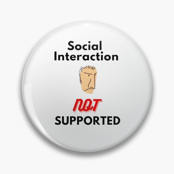 Item preview, Social interaction not supported sarcastic quote t shirt [SNS22] designed and sold by HIPNOTIZAR  CRAFTS.