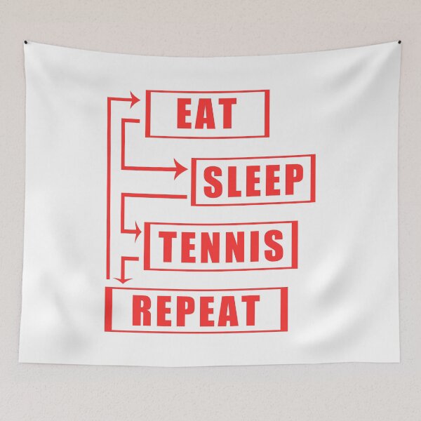 Item preview, Eat Sleep Tennis Repeat designed and sold by teledesign.