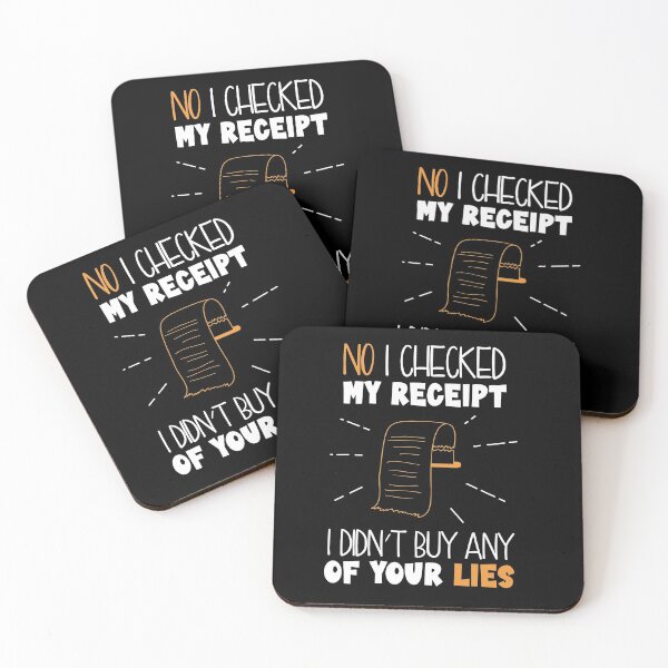 Item preview, No I Checked My Receipt designed and sold by hayatdesign.