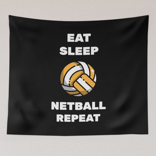 Item preview, Eat Sleep Netball Repeat designed and sold by joabaj.