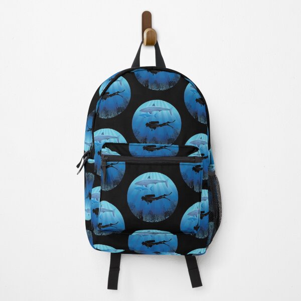 Item preview, Shark Diving Deep Water Sea Life designed and sold by TheInkElephant.