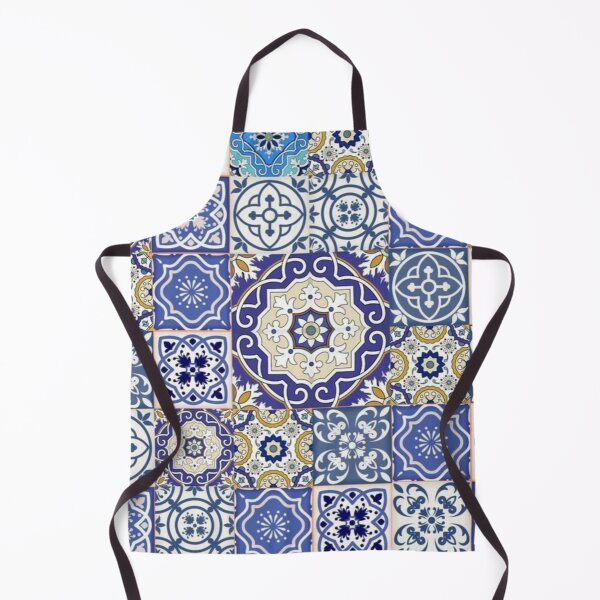 Item preview, Blue Moroccan tile pattern designed and sold by astrunb5.
