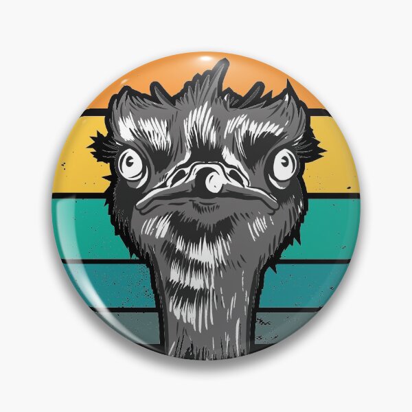 Item preview, Allegedly | Retro Sunset Ostriches Head designed and sold by arrowroses.