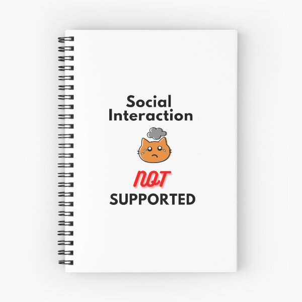 Item preview,  Social interaction not supported sarcastic quote t shirt [SNS23] designed and sold by HIPNOTIZAR  CRAFTS.