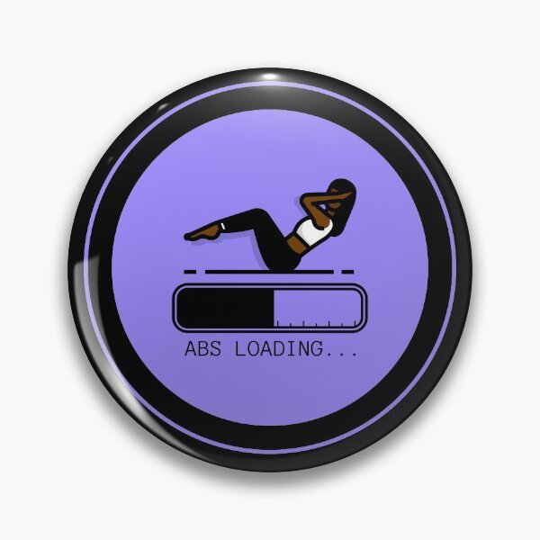 Item preview, Loading Brown Black Woman Gym Instructor Sit Up Fitness Trainer Workout designed and sold by CreatedbyJR.