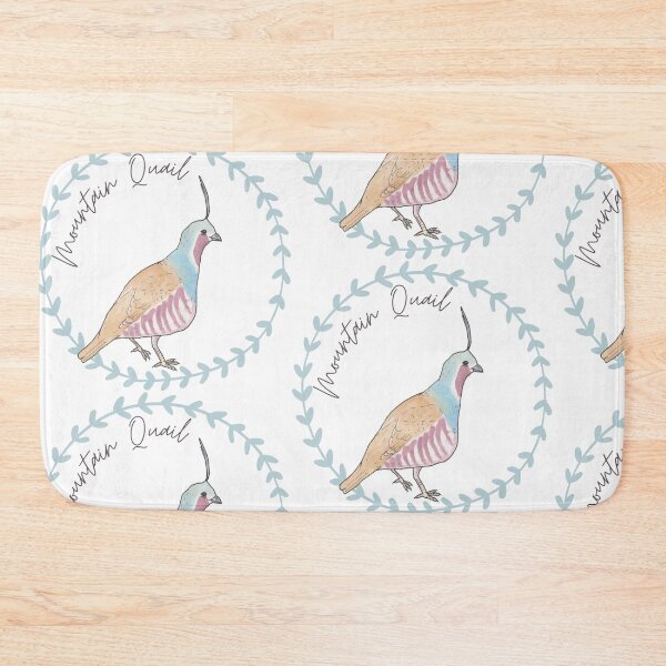 Item preview, Mountain Quail bird species animal logo designed and sold by TheWaterBirds.