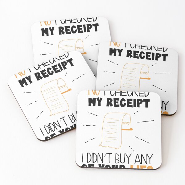 Item preview, No I Checked My Receipt designed and sold by hayatdesign.