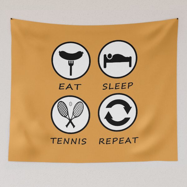 Item preview, Eat Sleep Tennis Repeat designed and sold by teledesign.