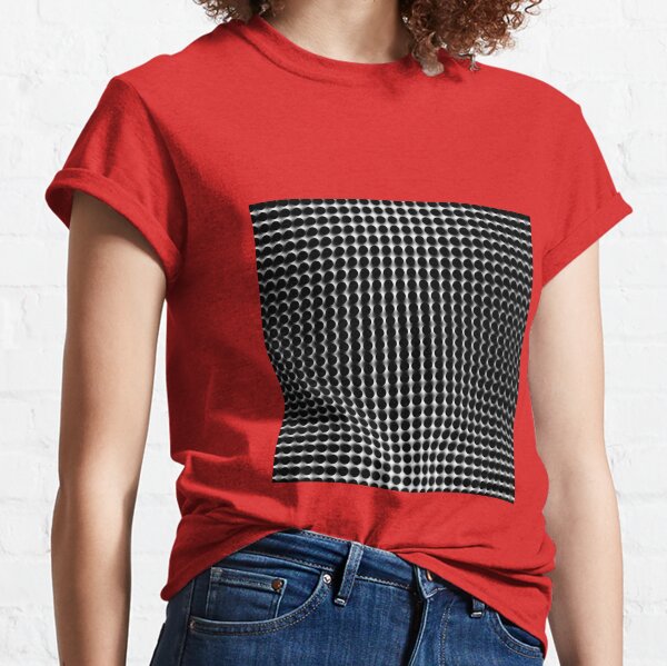 Schwarze Kreise auf weißem Hintergrund Classic T-Shirt