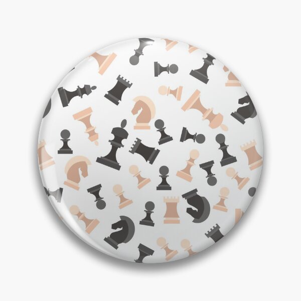 Item preview, Chess Pieces Figures Black White Pattern designed and sold by SSK Designs.