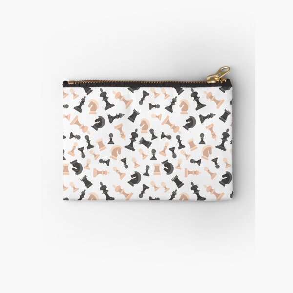 Item preview, Chess Pieces Figures Black White Pattern designed and sold by SSK Designs.