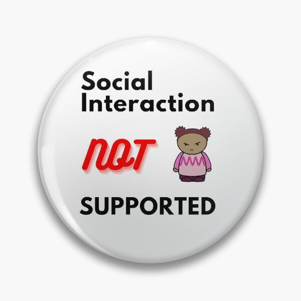 Item preview, Social interaction not supported sarcastic quote t shirt [SNS24] designed and sold by HIPNOTIZAR  CRAFTS.
