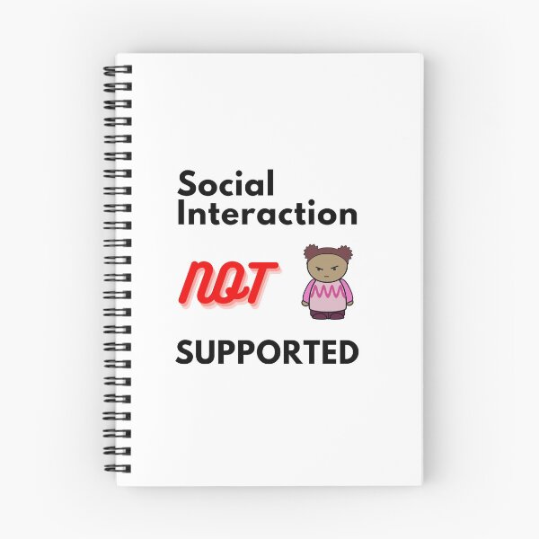 Item preview, Social interaction not supported sarcastic quote t shirt [SNS24] designed and sold by HIPNOTIZAR  CRAFTS.